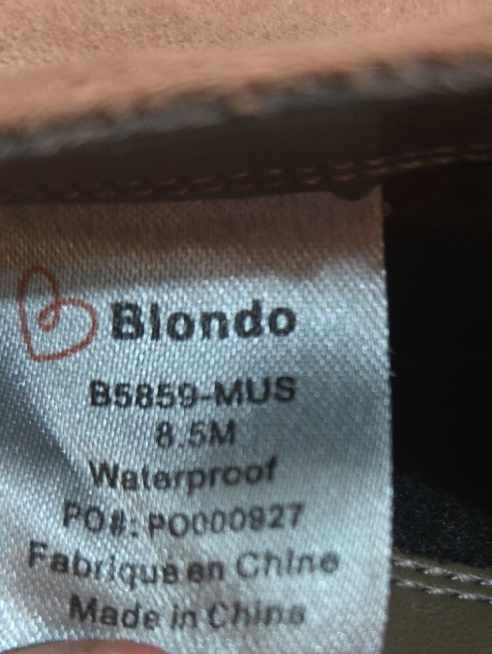 Blondo Women’s Liam Waterproof Booties Taupe Suede Boots Size 8.5 M Side Zippers - Picture 8 of 8